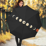 Blood Moon Lunar Phase Print Foldable Umbrella