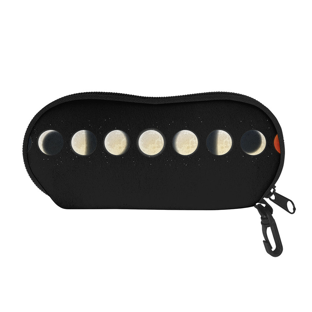 Blood Moon Lunar Phase Print Glasses Case