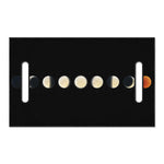 Blood Moon Lunar Phase Print Golf Cart Seat Cover