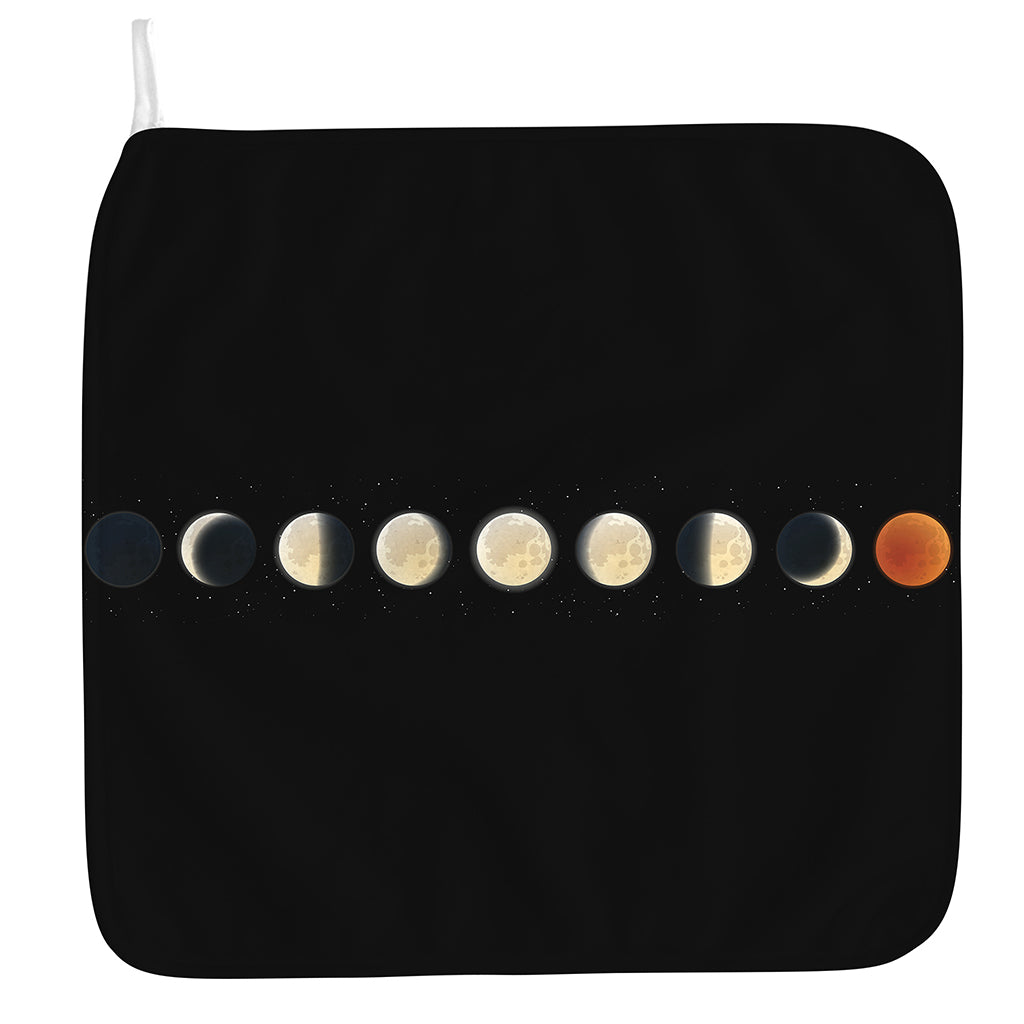 Blood Moon Lunar Phase Print Hand Towel