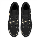 Blood Moon Lunar Phase Print High Top Leather Sneakers