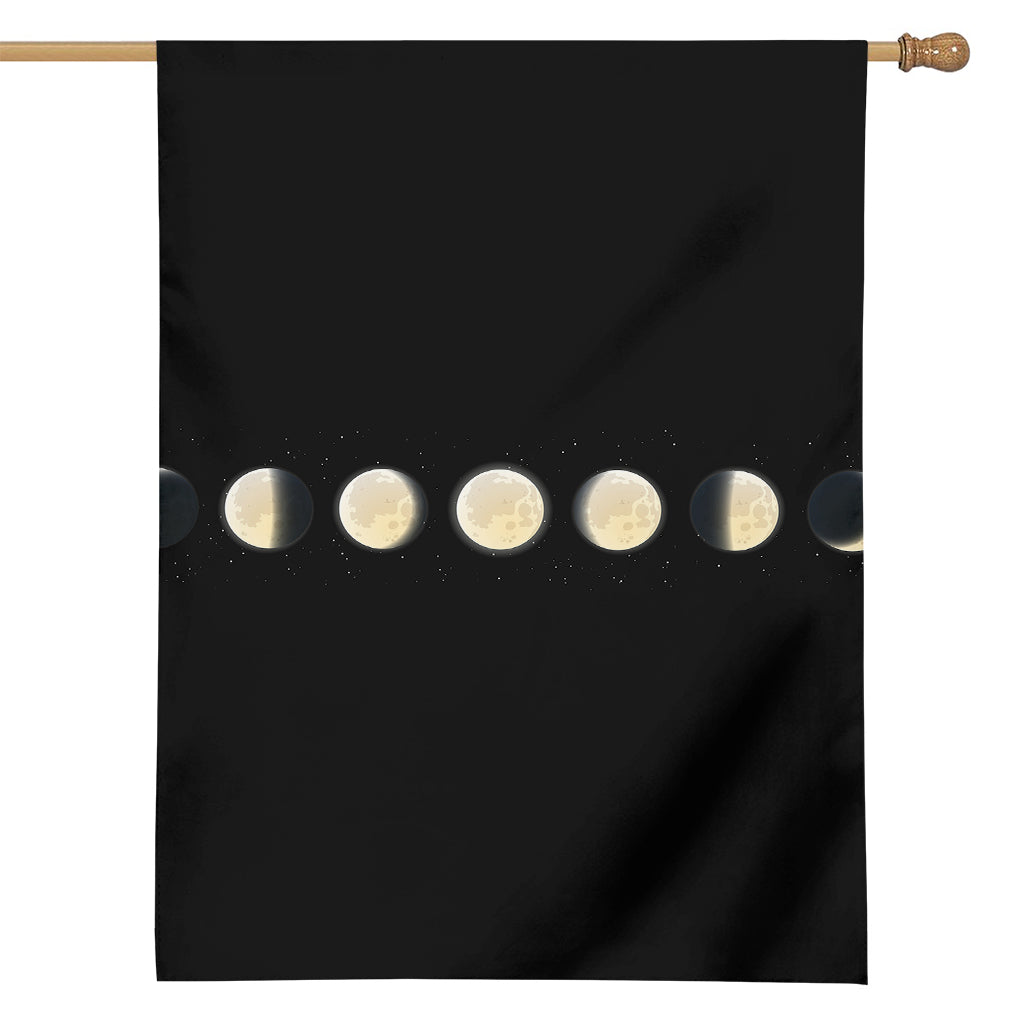 Blood Moon Lunar Phase Print House Flag