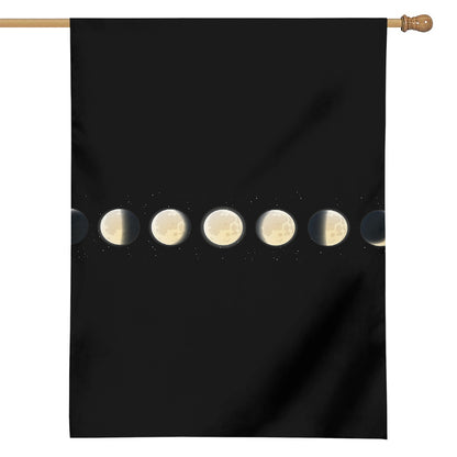 Blood Moon Lunar Phase Print House Flag