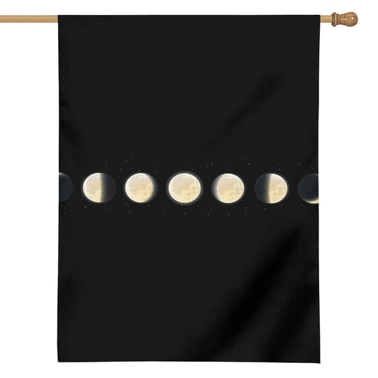Blood Moon Lunar Phase Print House Flag