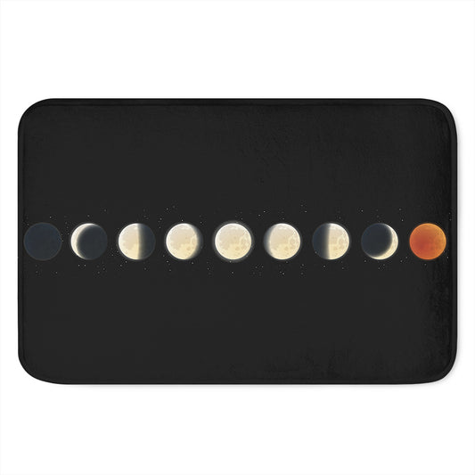 Blood Moon Lunar Phase Print Indoor Door Mat