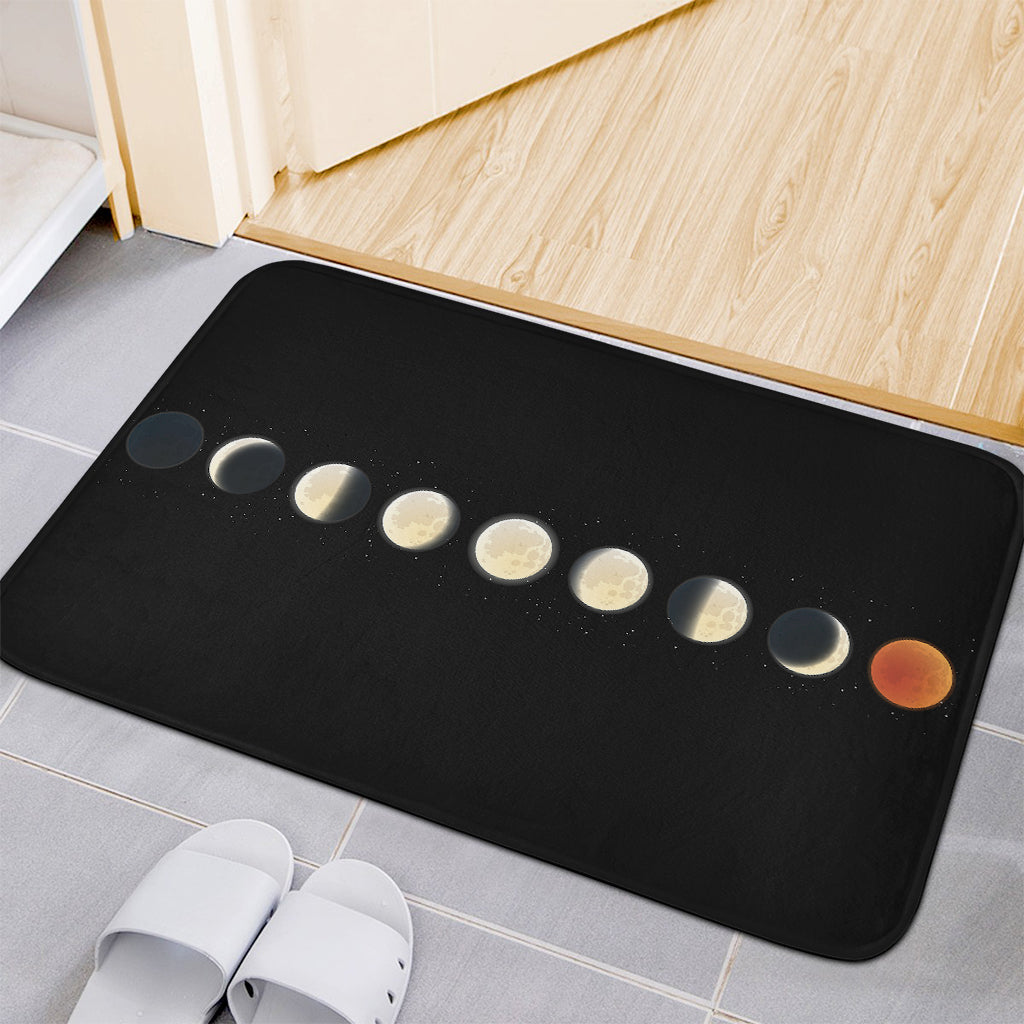Blood Moon Lunar Phase Print Indoor Door Mat