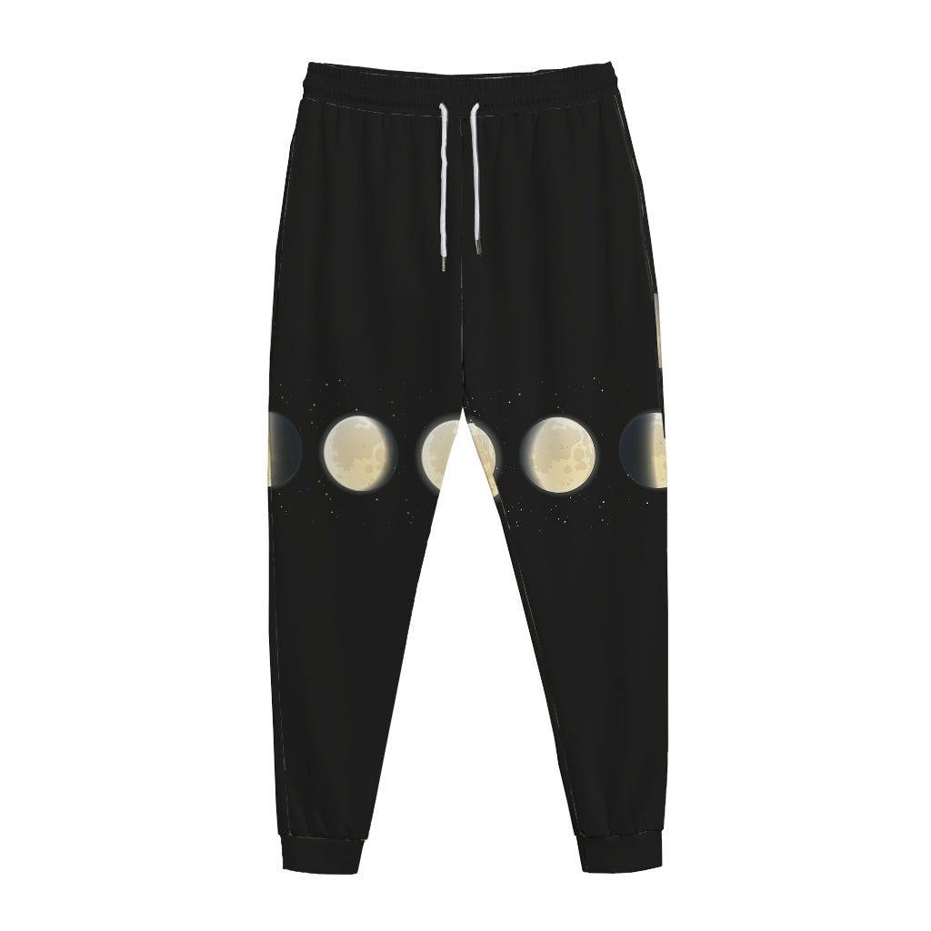 Blood Moon Lunar Phase Print Jogger Pants