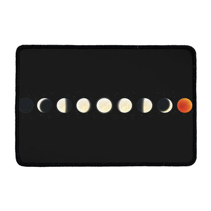 Blood Moon Lunar Phase Print Kitchen Mat