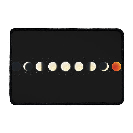 Blood Moon Lunar Phase Print Kitchen Mat