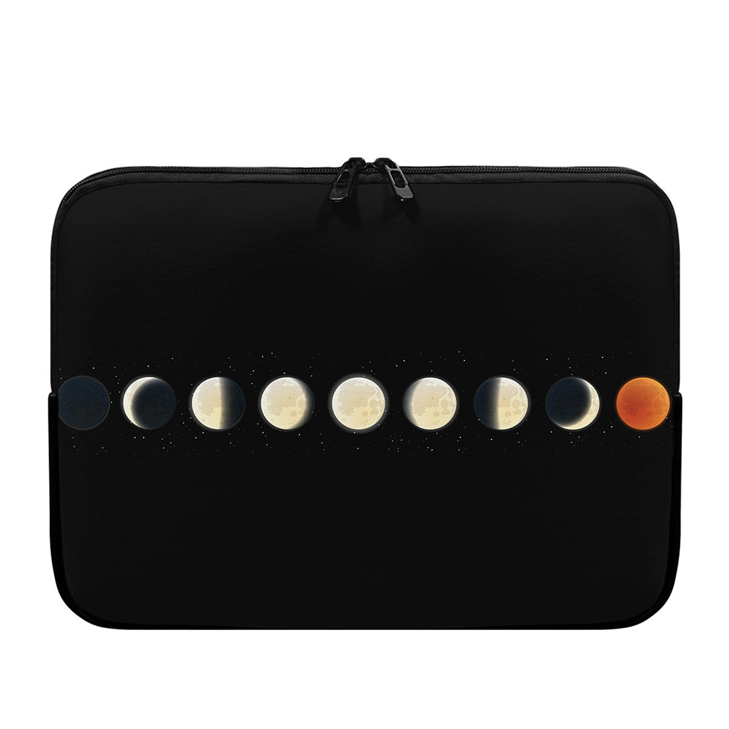 Blood Moon Lunar Phase Print Laptop Sleeve