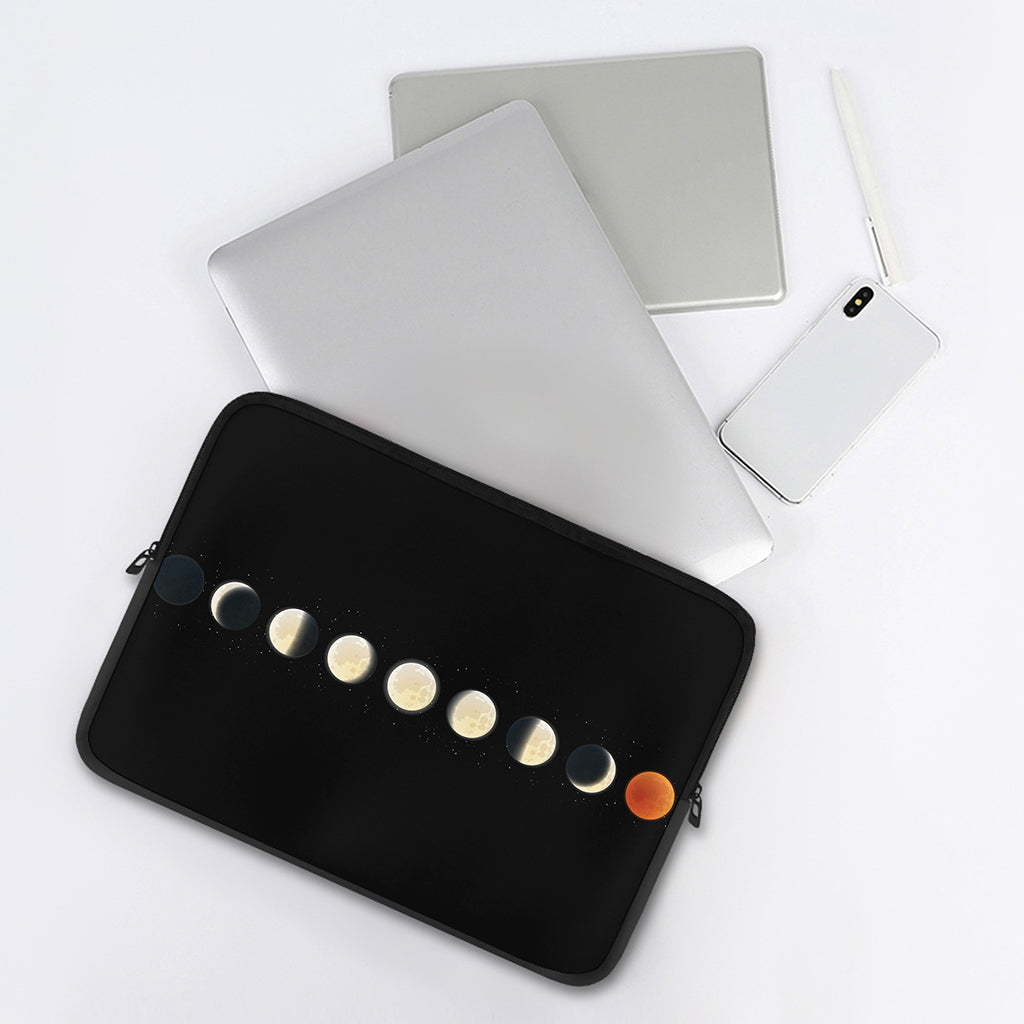 Blood Moon Lunar Phase Print Laptop Sleeve