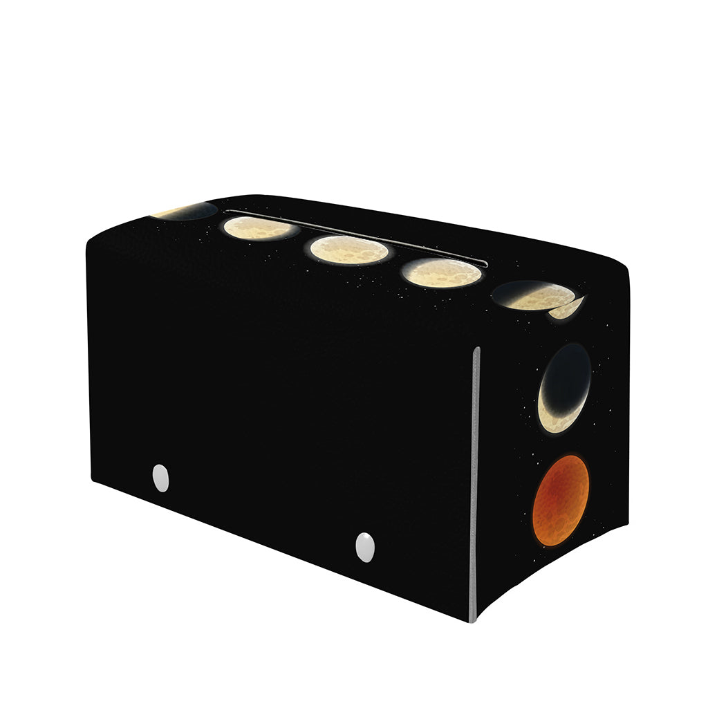 Blood Moon Lunar Phase Print Leather Tissue Box Cover