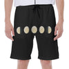 Blood Moon Lunar Phase Print Men's Beach Shorts