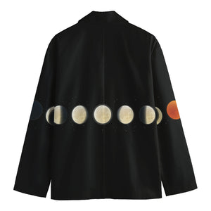 Blood Moon Lunar Phase Print Men's Blazer