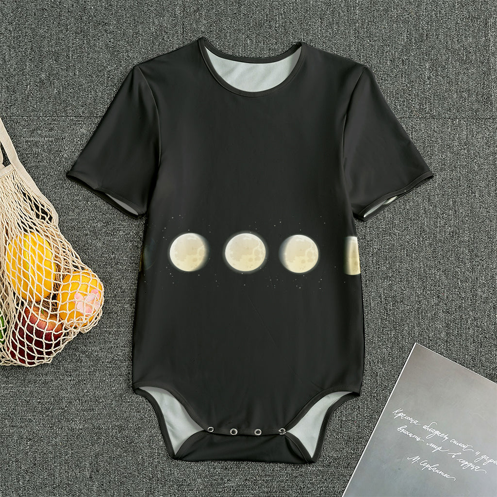 Blood Moon Lunar Phase Print Men's Bodysuit