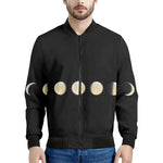 Blood Moon Lunar Phase Print Men's Bomber Jacket