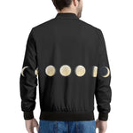 Blood Moon Lunar Phase Print Men's Bomber Jacket
