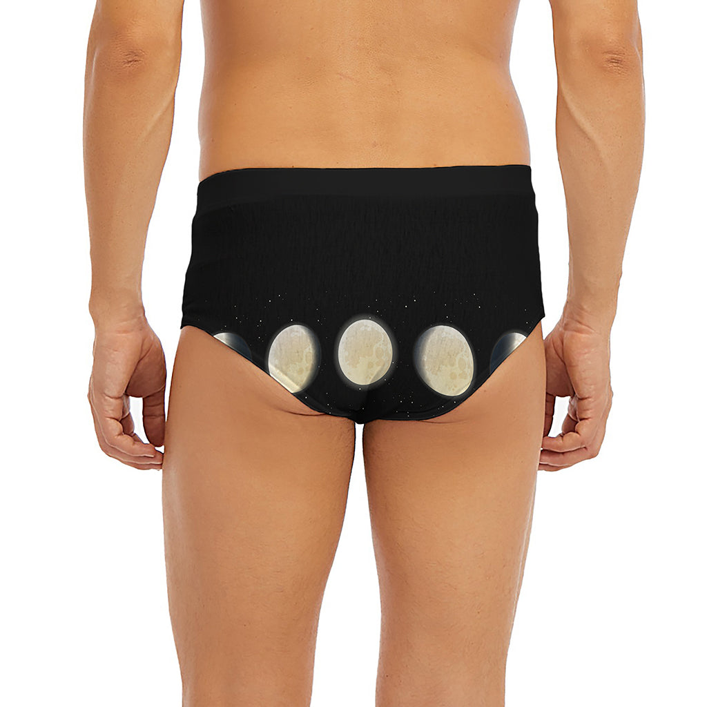 Blood Moon Lunar Phase Print Men's Briefs