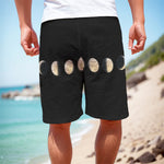Blood Moon Lunar Phase Print Men's Cargo Shorts