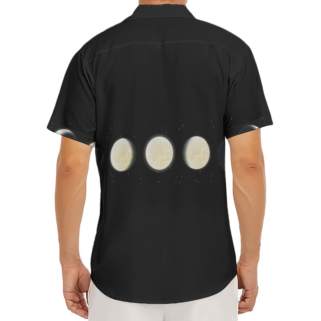 Blood Moon Lunar Phase Print Men's Deep V-Neck Shirt