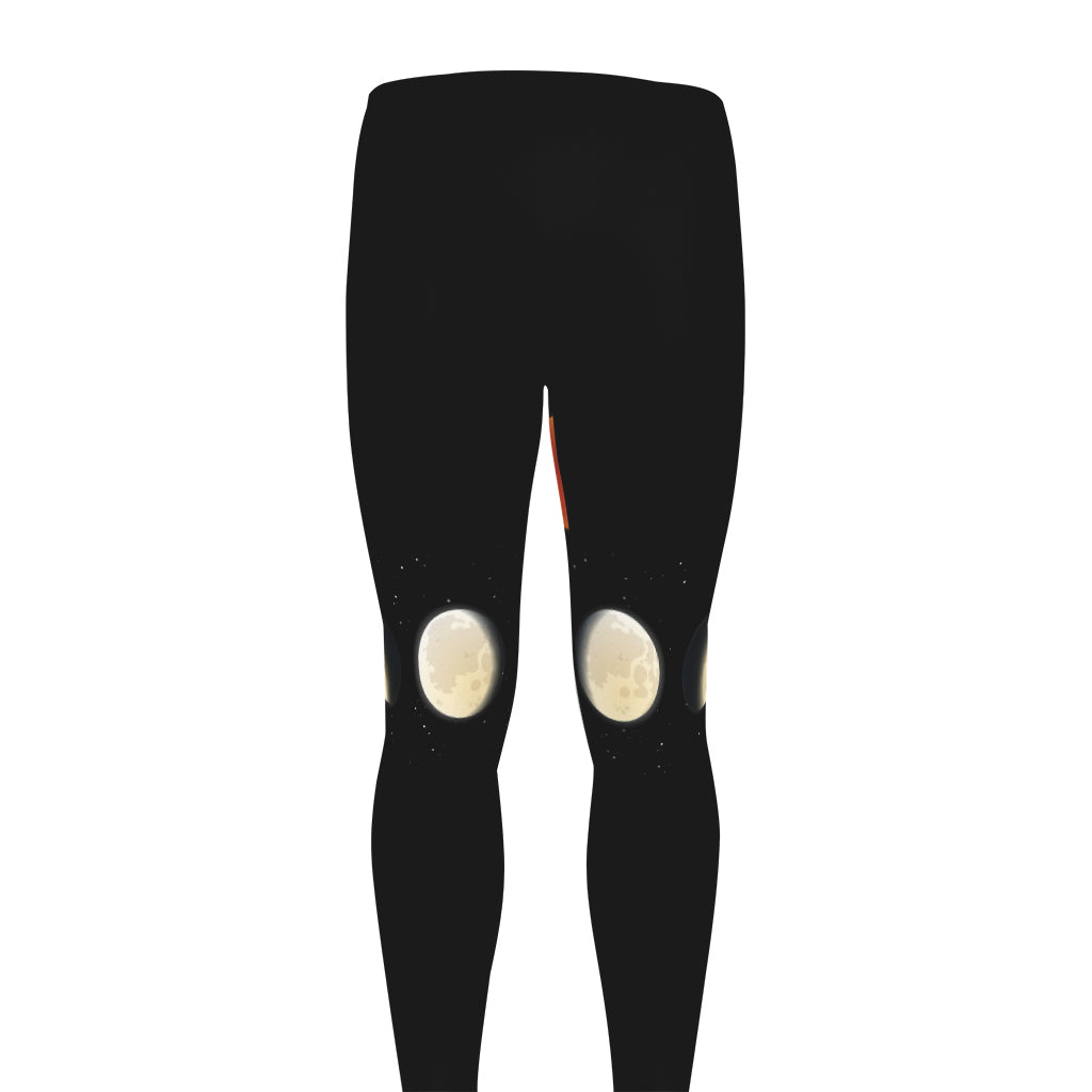 Blood Moon Lunar Phase Print Men's leggings