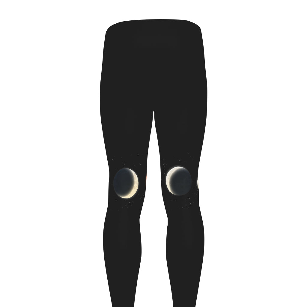 Blood Moon Lunar Phase Print Men's leggings