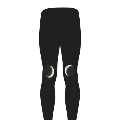 Blood Moon Lunar Phase Print Men's leggings