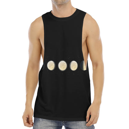 Blood Moon Lunar Phase Print Men's Muscle Tank Top