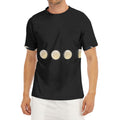 Blood Moon Lunar Phase Print Men's Short Sleeve Rash Guard