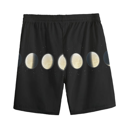 Blood Moon Lunar Phase Print Men's Sports Shorts