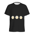 Blood Moon Lunar Phase Print Men's Athletic T-Shirt