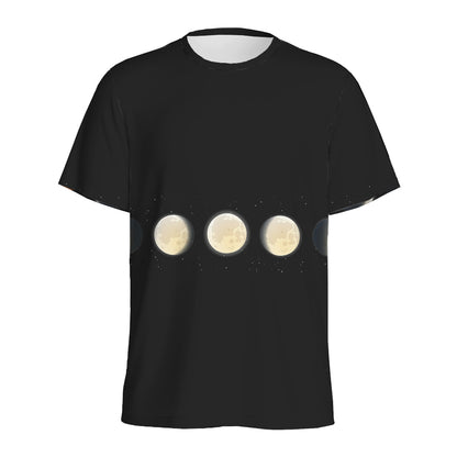 Blood Moon Lunar Phase Print Men's Sports T-Shirt