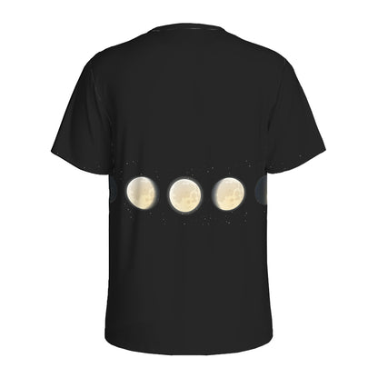 Blood Moon Lunar Phase Print Men's Sports T-Shirt