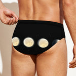 Blood Moon Lunar Phase Print Men's Swim Briefs