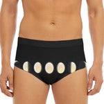 Blood Moon Lunar Phase Print Men's Triangle Swim Briefs