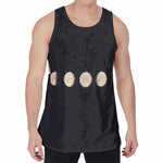 Blood Moon Lunar Phase Print Men's Velvet Tank Top