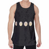 Blood Moon Lunar Phase Print Men's Velvet Tank Top