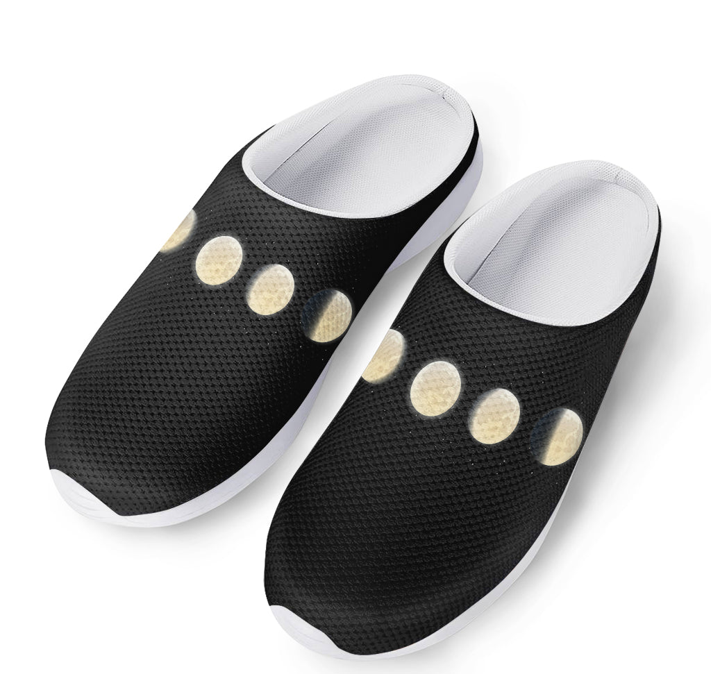 Blood Moon Lunar Phase Print Mesh Casual Shoes