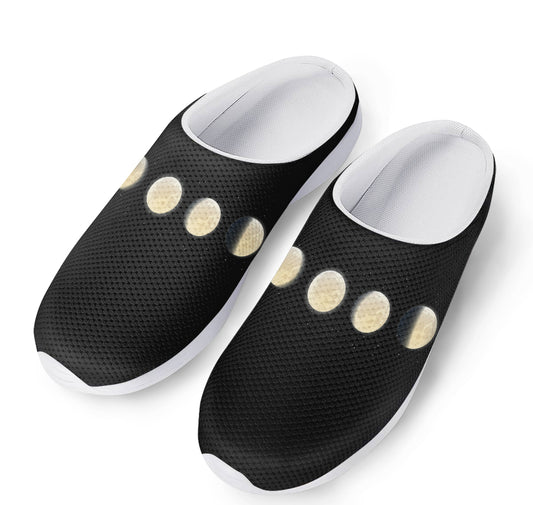 Blood Moon Lunar Phase Print Mesh Casual Shoes