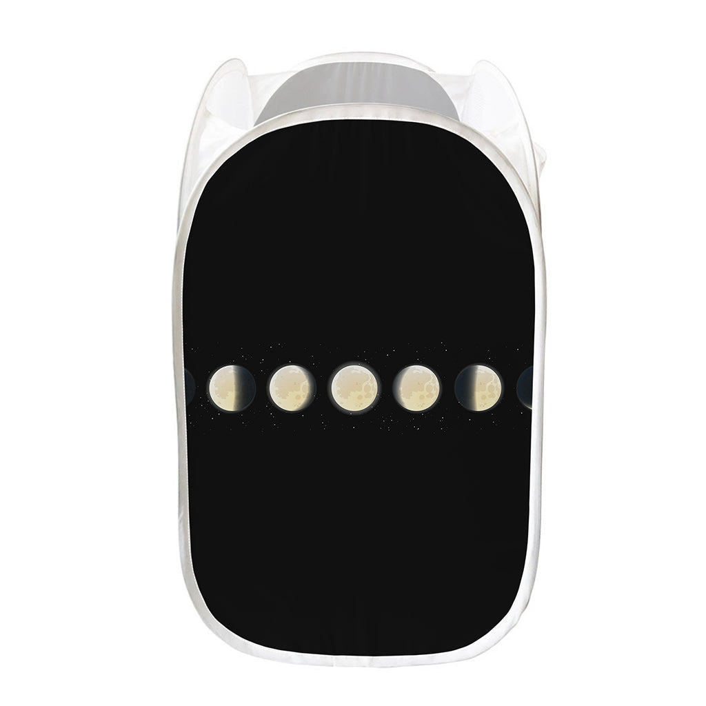 Blood Moon Lunar Phase Print Mesh Laundry Hamper
