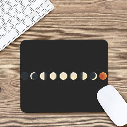 Blood Moon Lunar Phase Print Mouse Pad