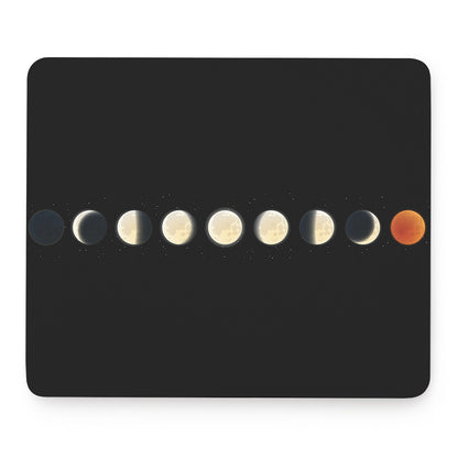 Blood Moon Lunar Phase Print Mouse Pad