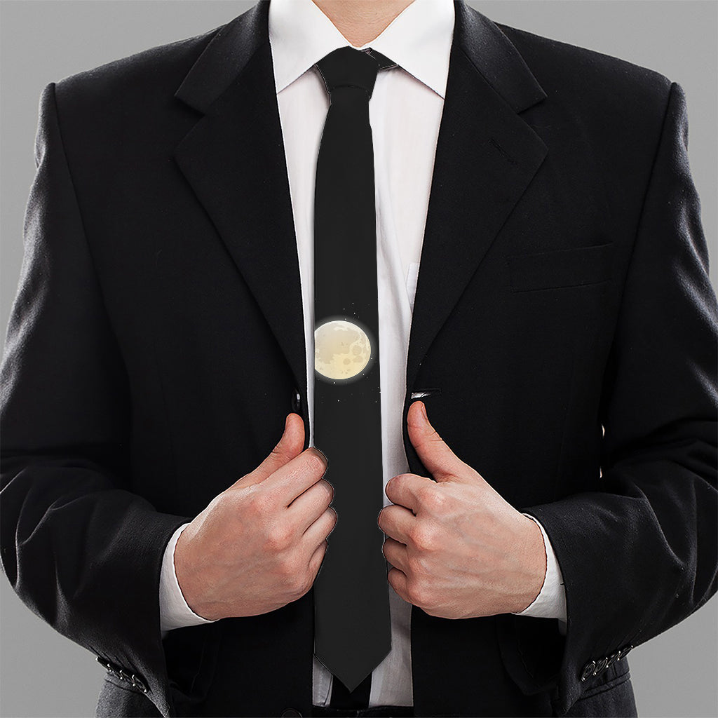 Blood Moon Lunar Phase Print Necktie