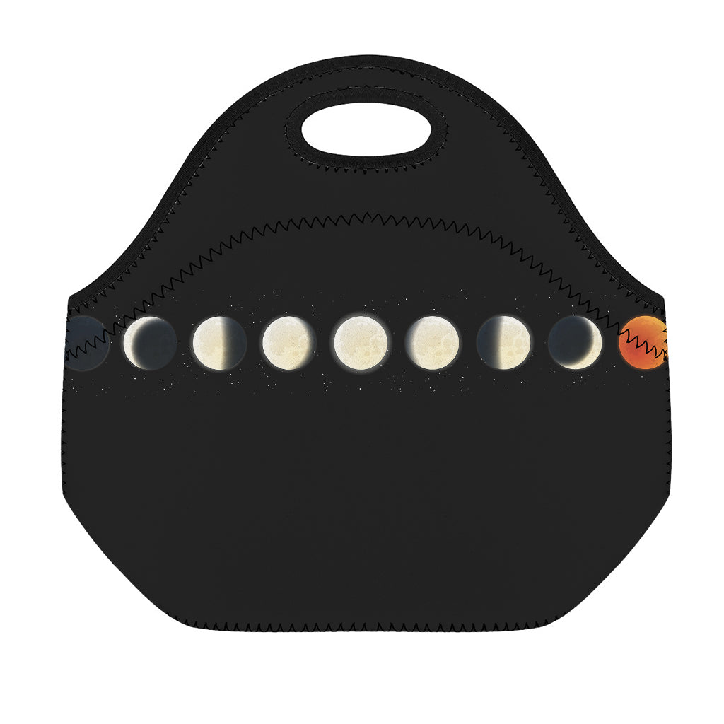 Blood Moon Lunar Phase Print Neoprene Lunch Bag