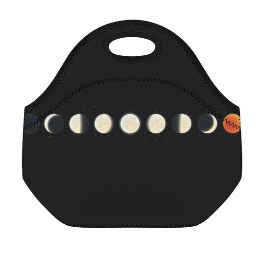 Blood Moon Lunar Phase Print Neoprene Lunch Bag
