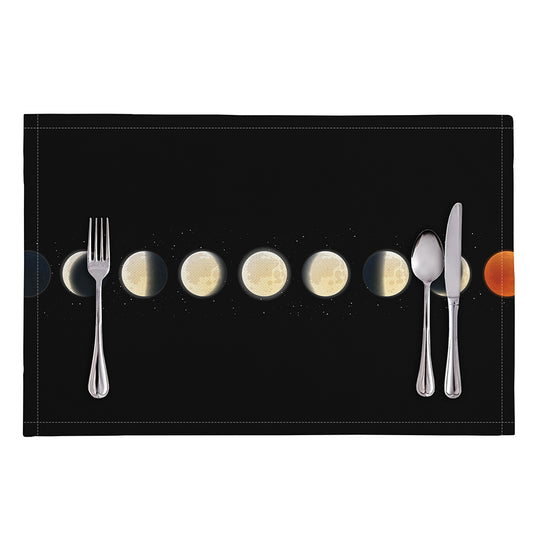 Blood Moon Lunar Phase Print Placemat