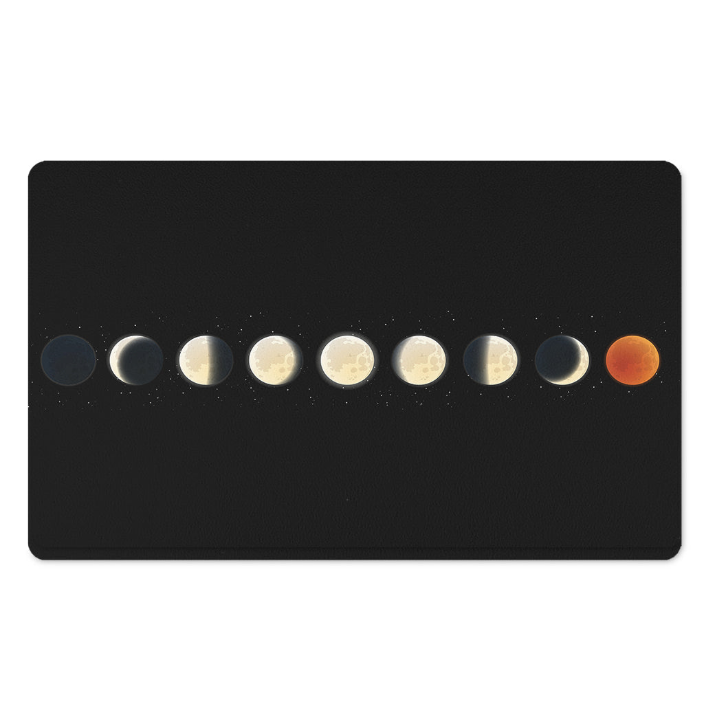 Blood Moon Lunar Phase Print Polyester Doormat