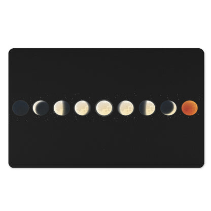 Blood Moon Lunar Phase Print Polyester Doormat