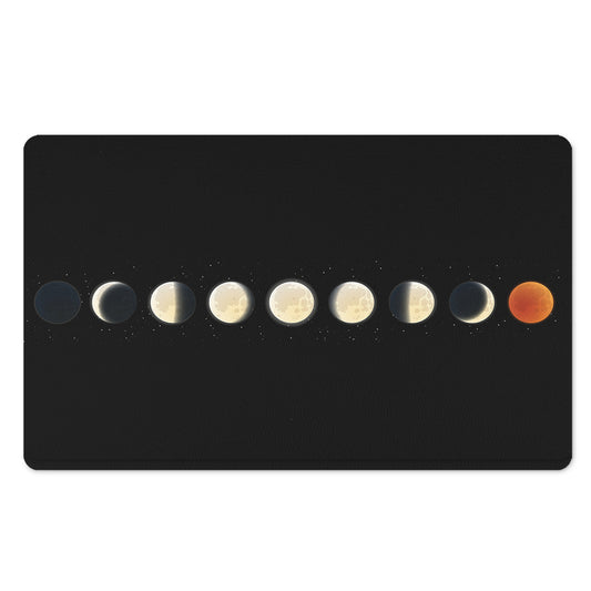 Blood Moon Lunar Phase Print Polyester Doormat