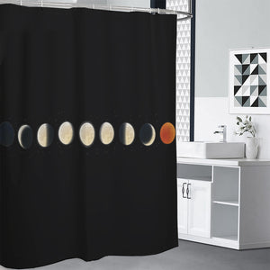 Blood Moon Lunar Phase Print Premium Shower Curtain